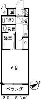 国分寺市本多２丁目の賃貸マンションの間取り