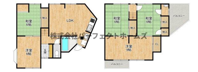清水町戸建　賃貸の間取り