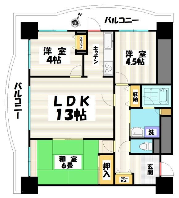 アスタ住宅の間取り
