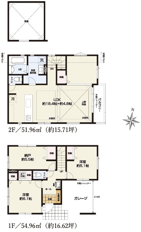 西東京市下保谷2丁目　新築一戸建　西武池袋線　保谷の間取り