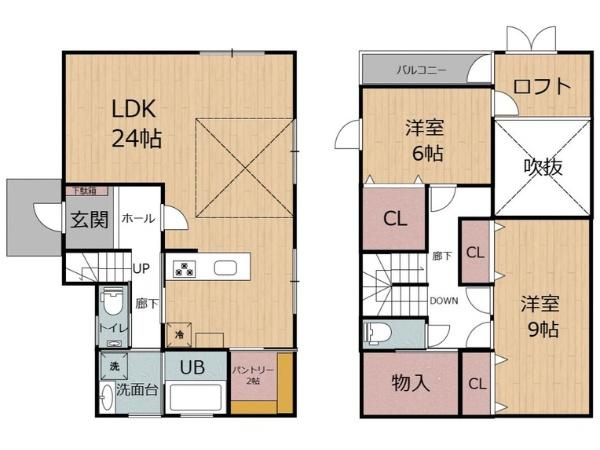 梅が丘　戸建ての間取り|※増築前の図面です。異なる場合は現況を優先させていただきます。