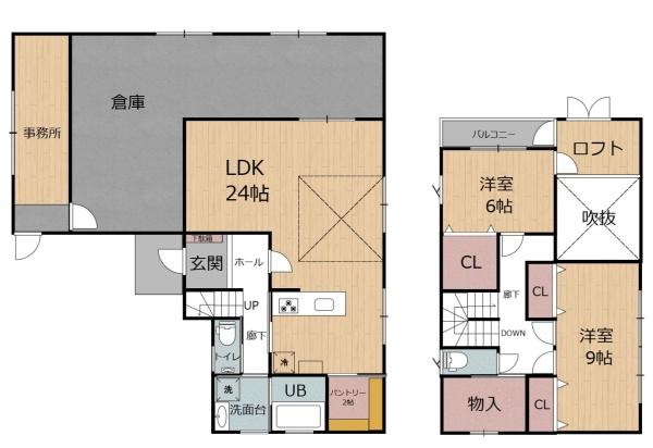 杉原　戸建ての間取り|※図面と現況が異なる場合は現況を優先させていただきます。
