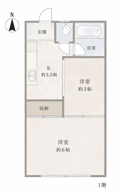 朝日ハイツの間取り