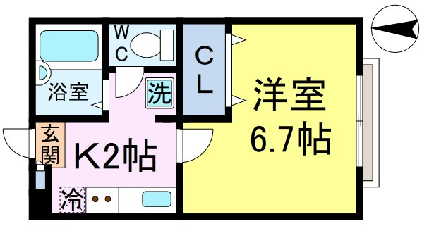 リリックコート新小岩の間取り