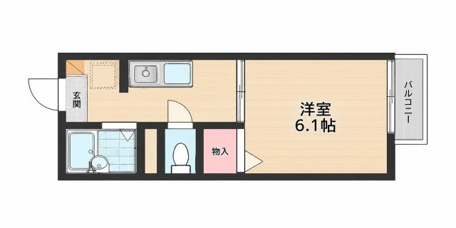 ルミエール五条の間取り|別号数タイプ