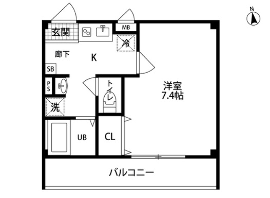 アンプルール フェール Sereinの間取り