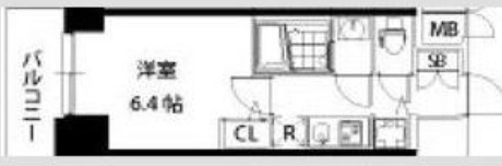 S-RESIDENCE江坂の間取り