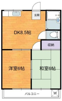 【間取り】 | コーポリバーサイドⅡ
