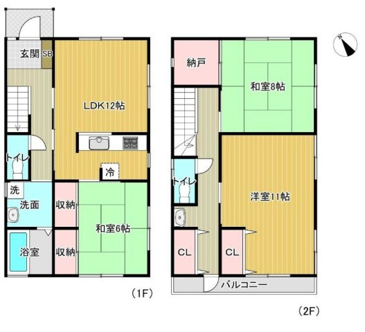 【間取り】 | 3SLDKは、サービスルーム、3つの居室、リビングダイニングキッチンを備えた間取り。収納や趣味のスペースを確保しつつ、広々としたリビングで家族団らんを楽しめます。ファミリー層に非常に人気のある間取り。
