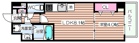 【間取り】 | グランディア梅田ノース