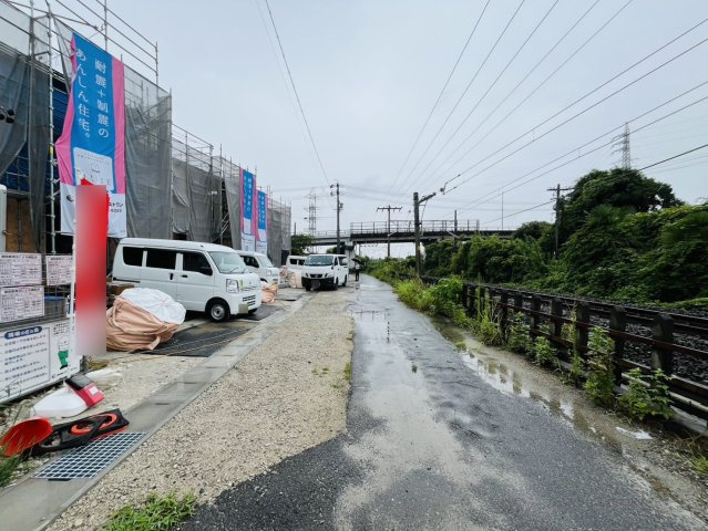 大府市朝日町2丁目97-2、91-2、98-2、100-2の一部『仲介手数料無料』新築一戸建て・建売の前面道路含む現地写真