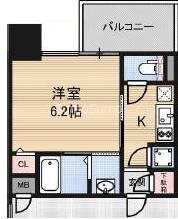 エスリード南堀江グランツの間取り