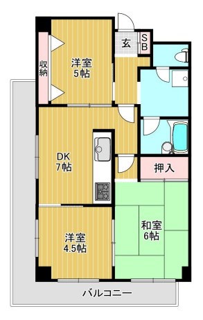 プリオーレ神戸の間取り