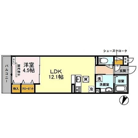 M.J tsukuda 壱番館の間取り