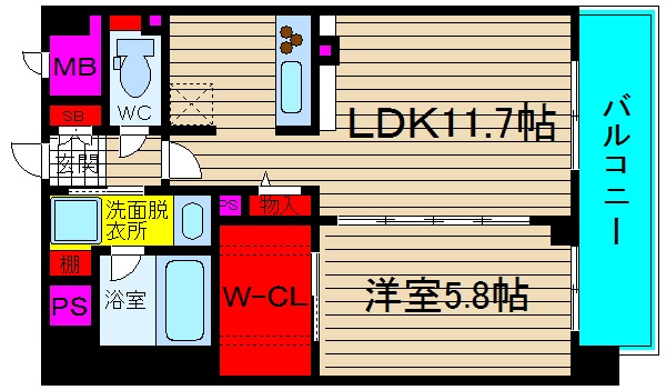 ラクロシェットの間取り