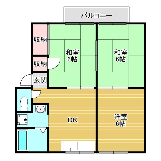セジュール小柳Ⅰの間取り