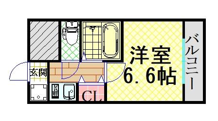 【間取り】 | セレッソコート西心斎橋第2