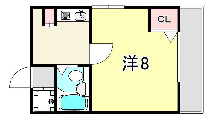 サンプラザ三宮の間取り