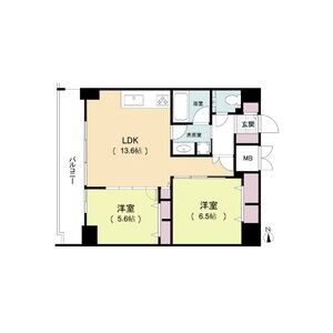 ルネフラッツ松屋町駅前の間取り