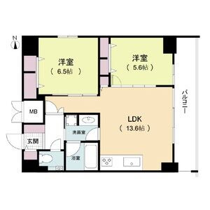 ルネフラッツ松屋町駅前の間取り
