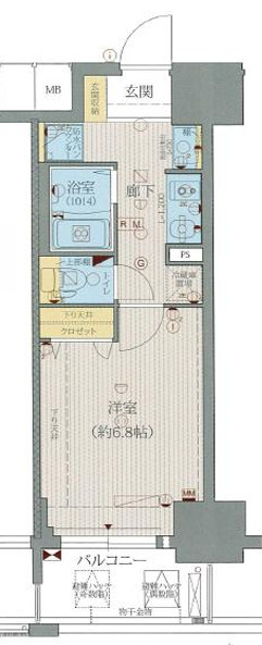 ジュネーゼグラン難波ミラージュの間取り
