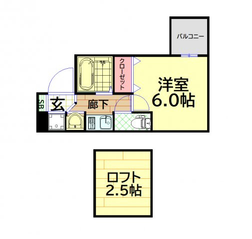 【間取り】 | エステムコート大阪中之島南