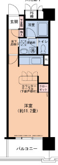 UR武庫川　1号棟の間取り