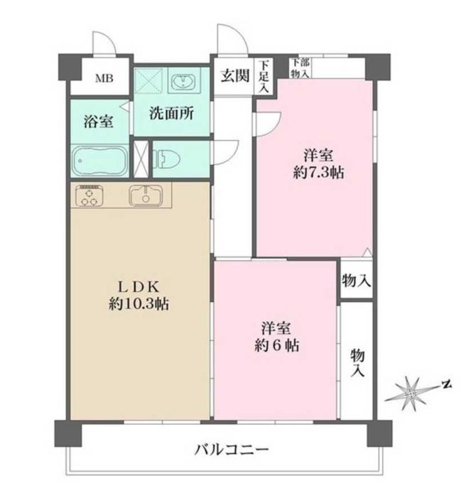 フレグランス・芦屋の間取り
