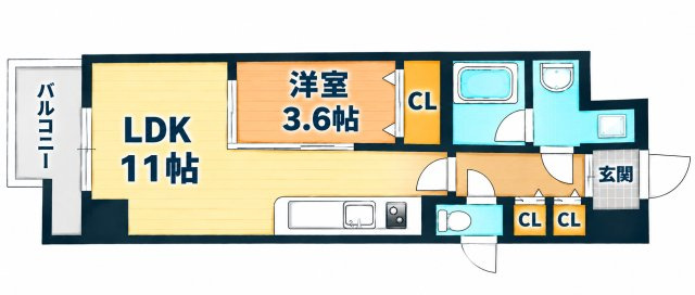 【間取り】 | ポローニア立花通り