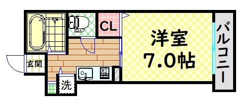 【間取り】 | プレサンス心斎橋EAST