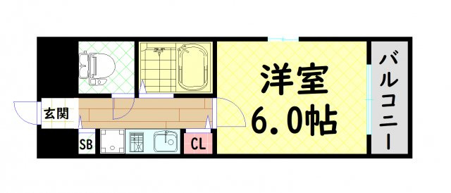 【間取り】 | プレサンス難波東