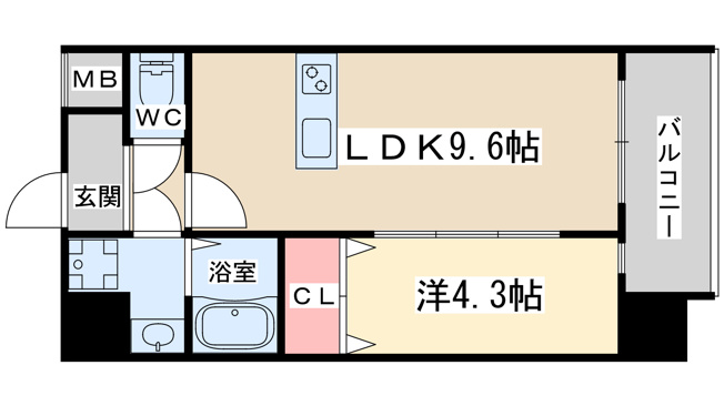 【間取り】 | MAISON PREMIER UMEDA NORTH