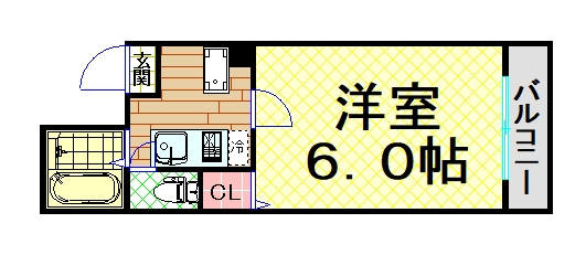 【間取り】 | ブランドール本田