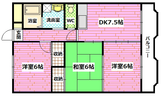 ルクソール安芸の間取り