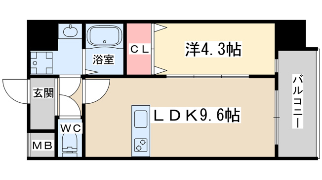 【間取り】 | MAISON PREMIER UMEDA NORTH