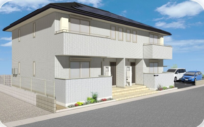 【外観パース】 | ユアメゾン白川　１