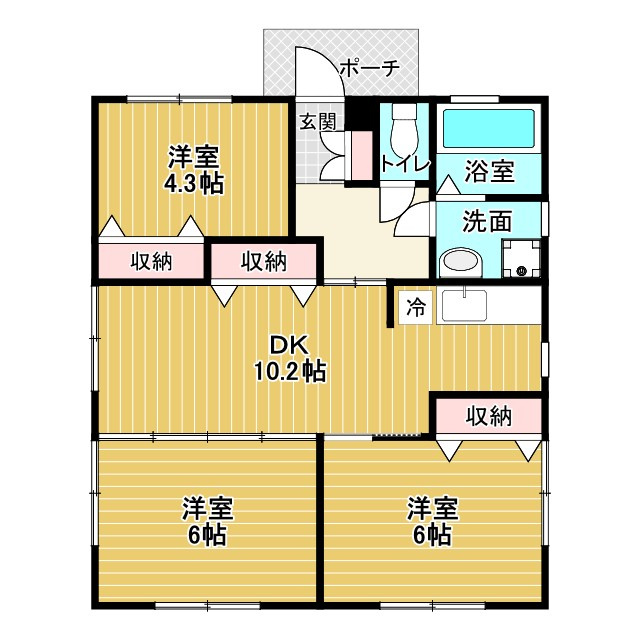 リファレンス八女VILLAGEの間取り