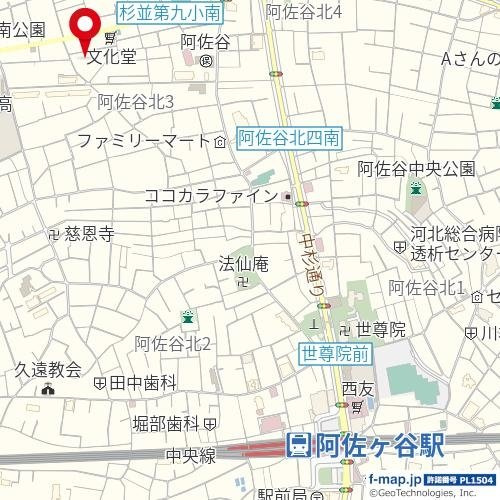 サポーレ阿佐谷の地図
