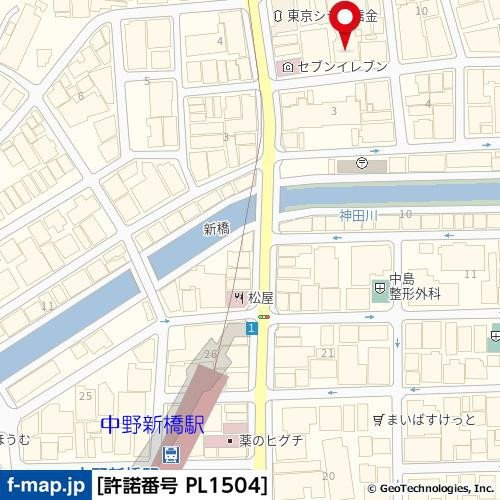 ダイホープラザ中野新橋の地図