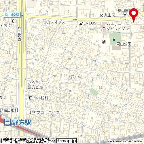 ルーブル中野沼袋弐番館の地図