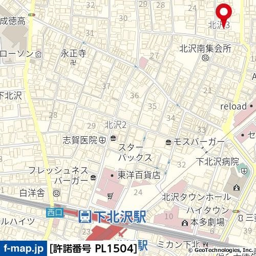 ＰＲＥＭＩＵＭ　ＣＵＢＥ　下北沢の地図
