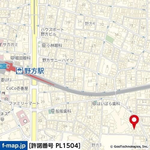 RESIDENCE　Q’oneの地図