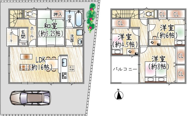 山田3丁目の間取り