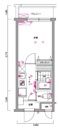 Ｌuxs上板橋 の間取り