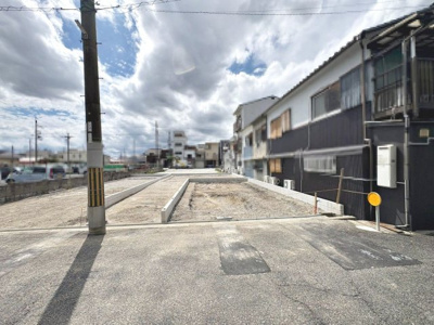 【外観】 | 公園南矢田２丁目　新築分譲住宅　全３区画 | サンディ長居公園南店まで徒歩３分♪ローソン苅田四丁目店まで徒歩８分♪ウエルシア住吉苅田店まで徒歩４分♪お買い物に便利な立地ですね！