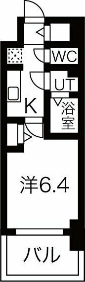 メイクス名駅南Ⅱの間取り