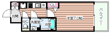 【間取り】 | ソルテラスOSAKA弁天町クレアスト