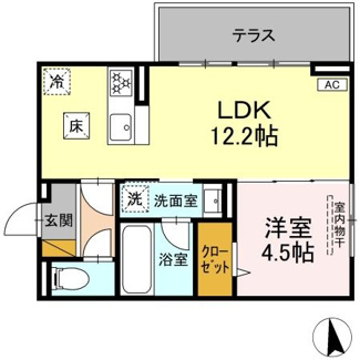 【間取り】 | ルボワ　ウエスト