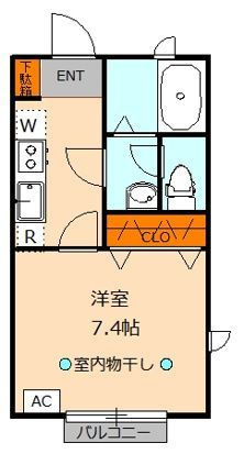 ハイムなゆたⅡの間取り