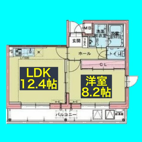 ドゥナーレ名駅西の間取り